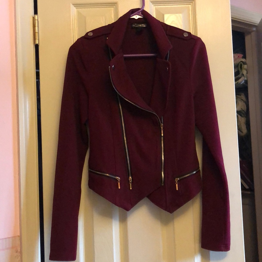 Rampage burgundy Dress junior Blazer/Jacket